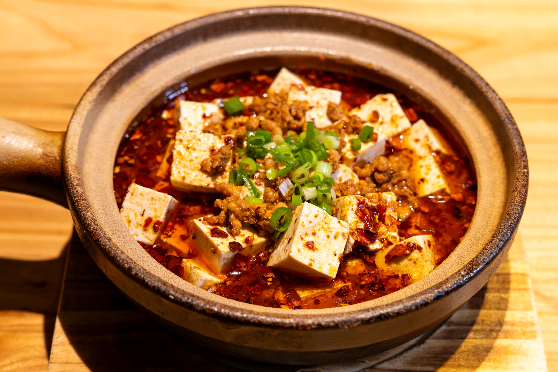 虎娃砂锅麻婆豆腐真实菜品照片